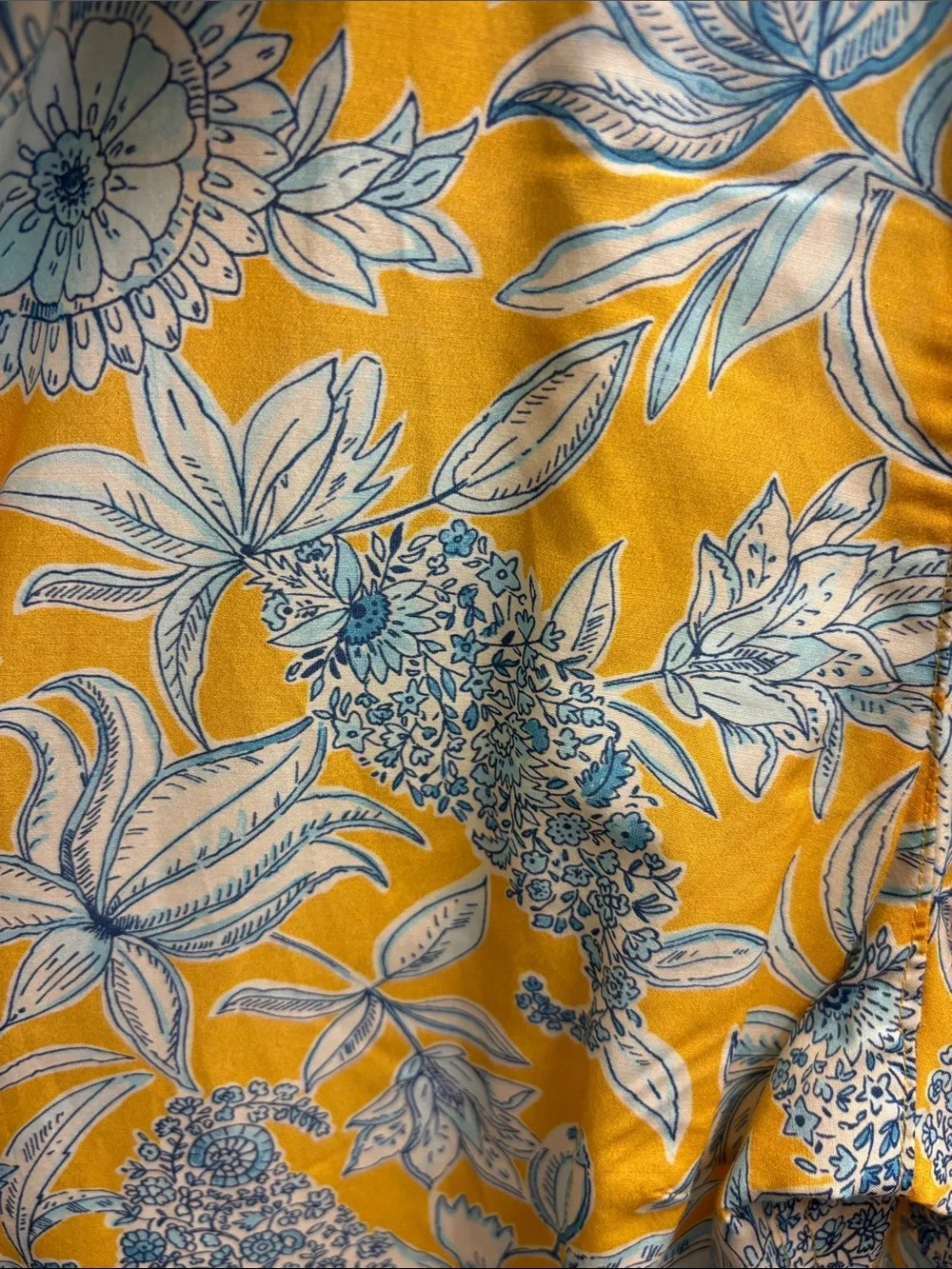 J.McLaughlin Yellow Floral Button-Up Blouse - Picture 5 of 8